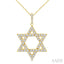 Star of David Diamond Fashion Pendant