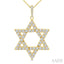 Star of David Diamond Fashion Pendant