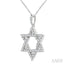 Star of David Diamond Fashion Pendant