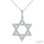 Star of David Diamond Fashion Pendant