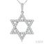 Star of David Diamond Fashion Pendant