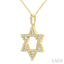 Star of David Diamond Fashion Pendant