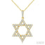 Star of David Diamond Fashion Pendant
