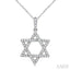 Star of David Diamond Fashion Pendant