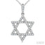 Star of David Diamond Fashion Pendant
