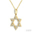 Star of David Diamond Fashion Pendant