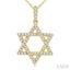 Star of David Diamond Fashion Pendant
