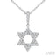 Star of David Petite Diamond Fashion Pendant
