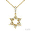 Star of David Petite Diamond Fashion Pendant
