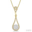 Pear Shape Lovebright Diamond Pendant