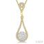 Pear Shape Lovebright Diamond Pendant