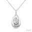 Pear Shape Diamond Fashion Pendant