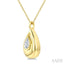 Pear Shape Diamond Fashion Pendant