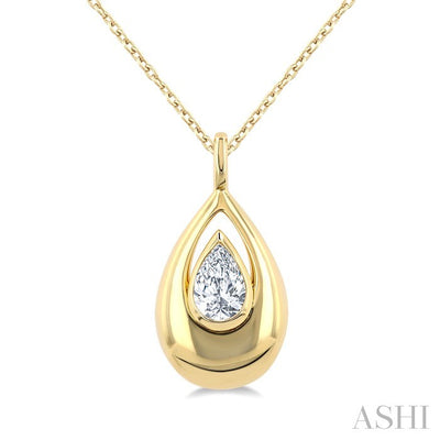 Pear Shape Diamond Fashion Pendant