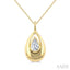 Pear Shape Diamond Fashion Pendant