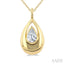 Pear Shape Diamond Fashion Pendant