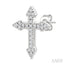 Cross Petite Diamond Fashion Earrings