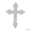 Cross Petite Diamond Fashion Earrings