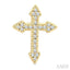 Cross Petite Diamond Fashion Earrings