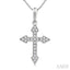 Cross Petite Diamond Fashion Pendant