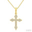 Cross Petite Diamond Fashion Pendant