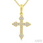 Cross Petite Diamond Fashion Pendant