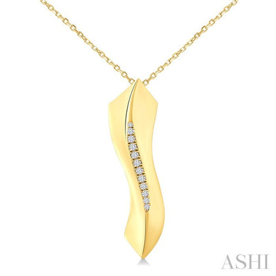 Wave Diamond Fashion Pendant