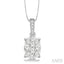Oval Shape Lovebright Essential Diamond Pendant