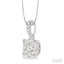 Round Shape Lovebright Essential Diamond Pendant
