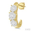 Round Shape Past Present & Future Lovebright Essential Diamond Half Hoop Earrings