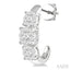 Round Shape Past Present & Future Lovebright Essential Diamond Half Hoop Earrings