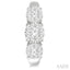 Round Shape Past Present & Future Lovebright Essential Diamond Half Hoop Earrings
