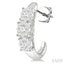 Round Shape Past Present & Future Lovebright Essential Diamond Half Hoop Earrings