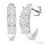 Round Shape Past Present & Future Lovebright Essential Diamond Half Hoop Earrings