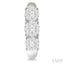 Round Shape Past Present & Future Lovebright Essential Diamond Half Hoop Earrings