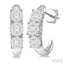 Round Shape Past Present & Future Lovebright Essential Diamond Half Hoop Earrings