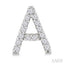 Block 'A' Initial Diamond Earrings