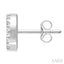 Block 'D' Initial Diamond Earrings