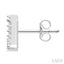 Block 'J' Initial Diamond Earrings
