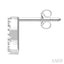 Block 'Q' Initial Diamond Earrings