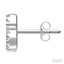 Block 'S' Initial Diamond Earrings
