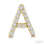 Block 'A' Initial Diamond Earrings