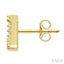 Block 'J' Initial Diamond Earrings