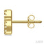 Block 'S' Initial Diamond Earrings