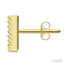 Block 'V' Initial Diamond Earrings