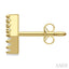 Block 'Y' Initial Diamond Earrings
