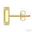 Block 'Z' Initial Diamond Earrings
