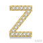Block 'Z' Initial Diamond Earrings