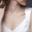 Block 'M' Initial Diamond Pendant