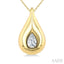 Pear Shape Diamond Fashion Pendant